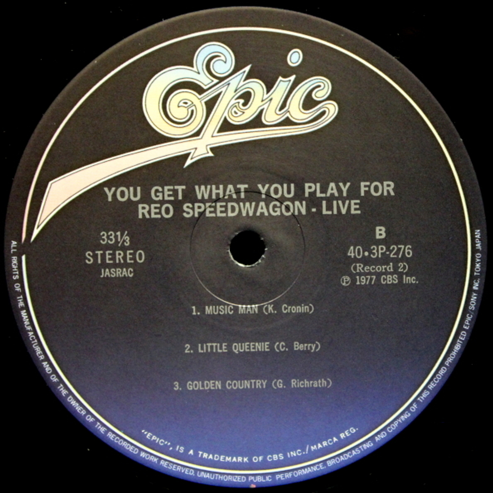 REO Speedwagon / You Get What You Play For (LP)