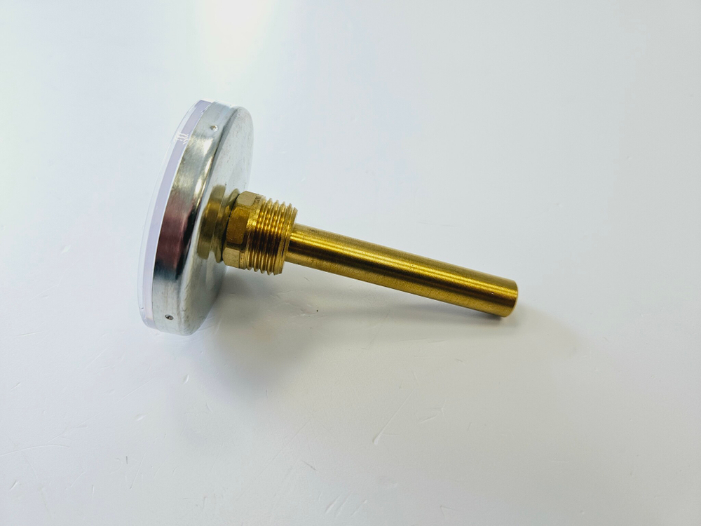 Термометр биметаллический с колбой (D63мм, L75мм, G1/2", 0-120град.)