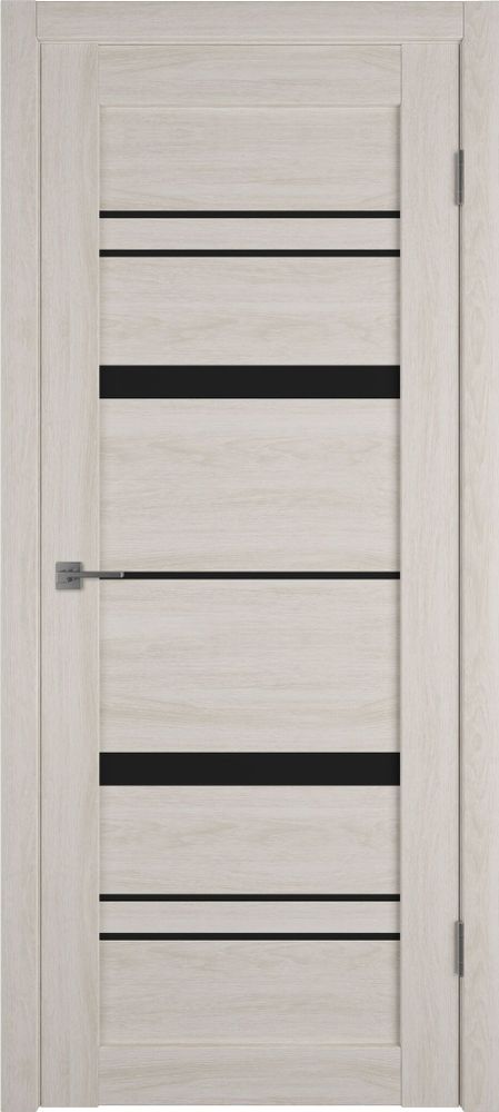 Дверь Atum Pro 25 / Scansom Oak / Black Gloss / Владимирские двери