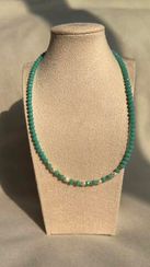 Boyunbağı / Колье / Necklace Sadə kristal muncuqdan hazırlanmış boyunbağı 7