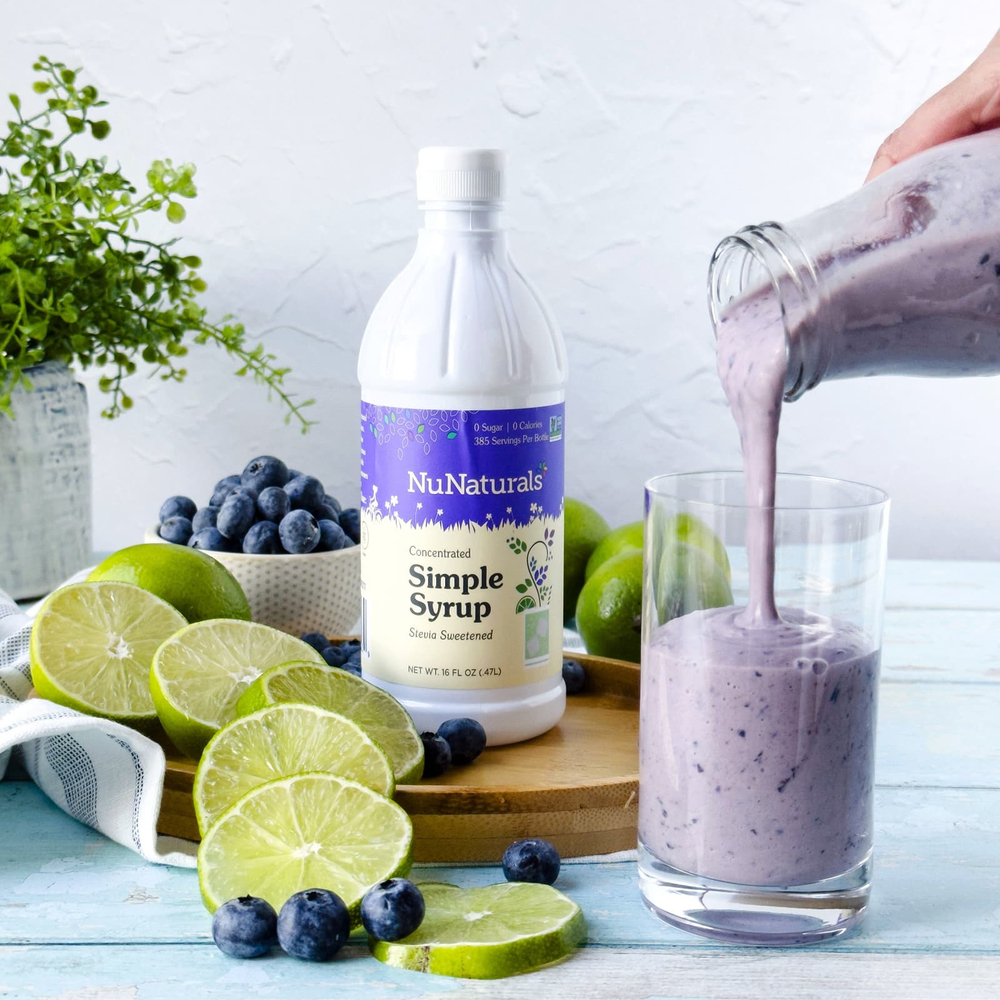 NuNaturals, Сахарный сироп с экстрактом Стевии, 16 ж. унций (.47 л)