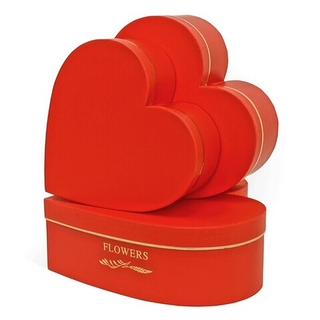 Коробка Сердце Красное 29,2*28,5*10,4см  1 шт