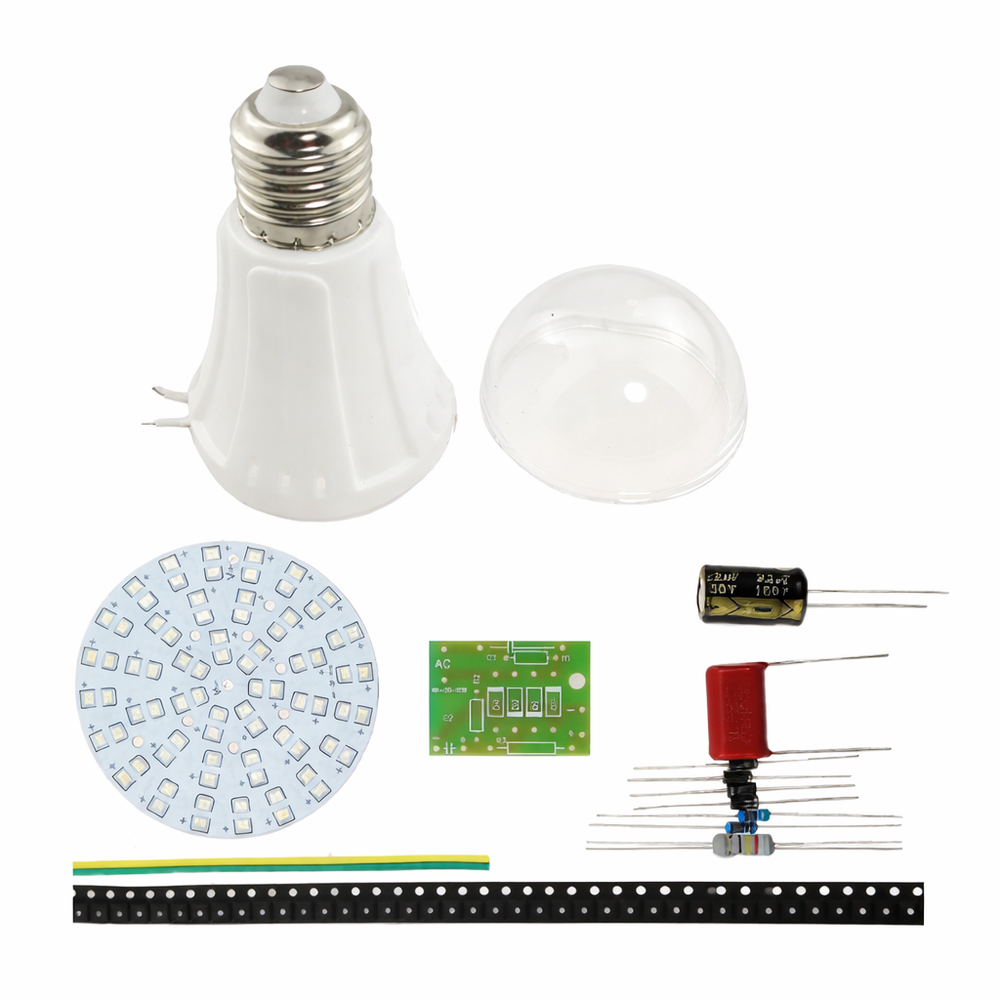 Набор для самостоятельно сборки и пайки "Cветодиодная лампа SMD 3528"