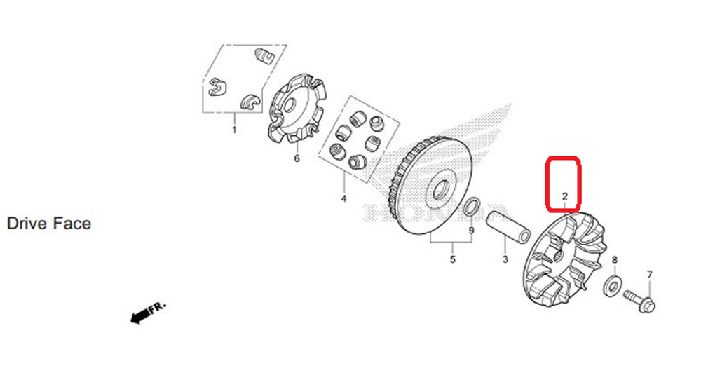 22102-KTW-900. FACE, DRIVE