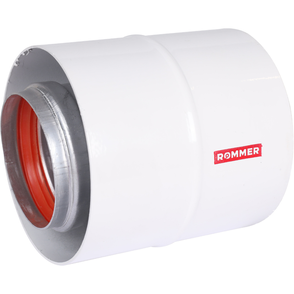 ROMMER Начальный участок вертикальный коаксиальный 60/100 (Bosch, Buderus, Navien S/C/E, Baxi ECO Nova/Classic, Baltur, Лемакс, Fondital) в комплекте фланец