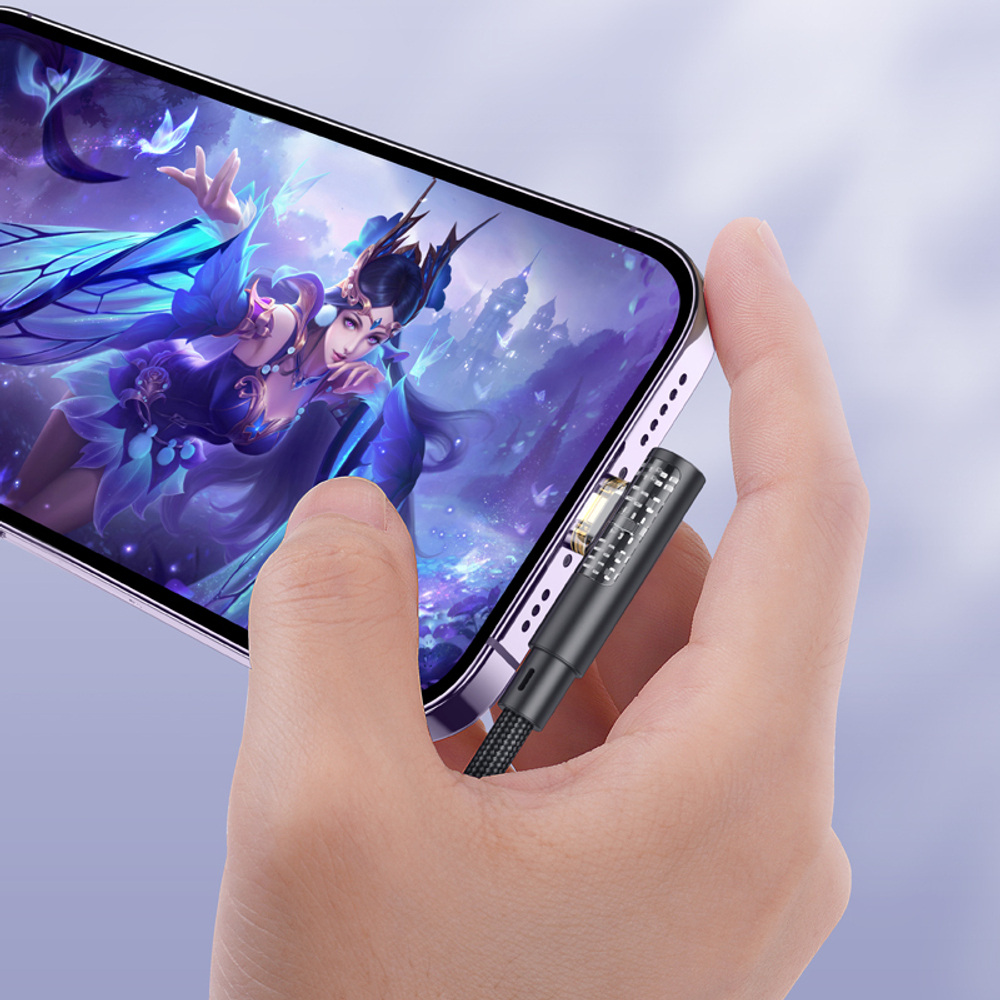 Кабель USB - Lightning BOROFONE BU39 (черный) 1.2м