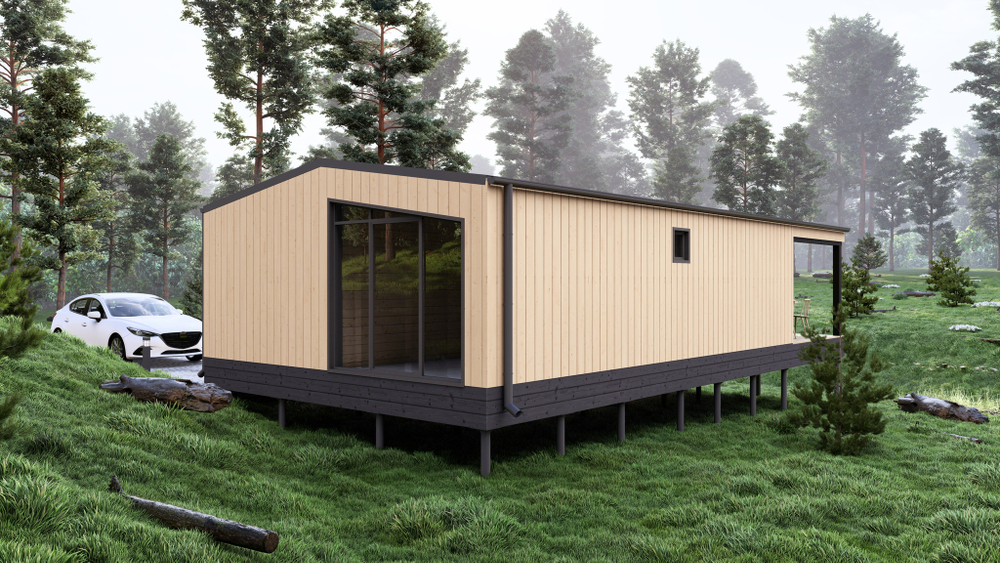 Модульный дом, каркасный