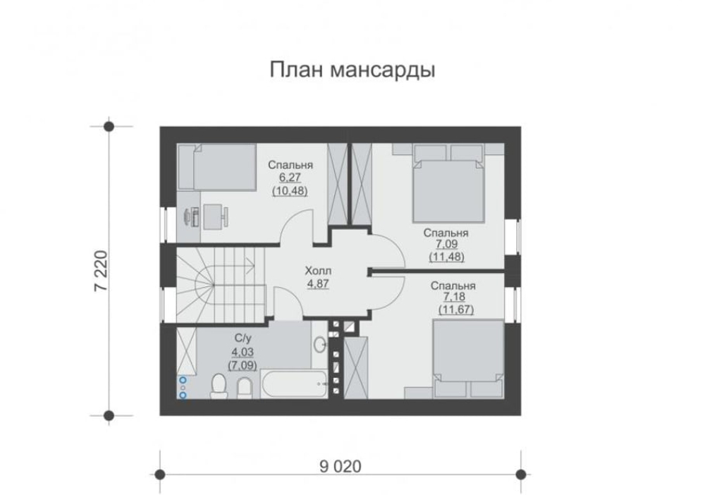 Проект Дома 76,5 кв. м К-139