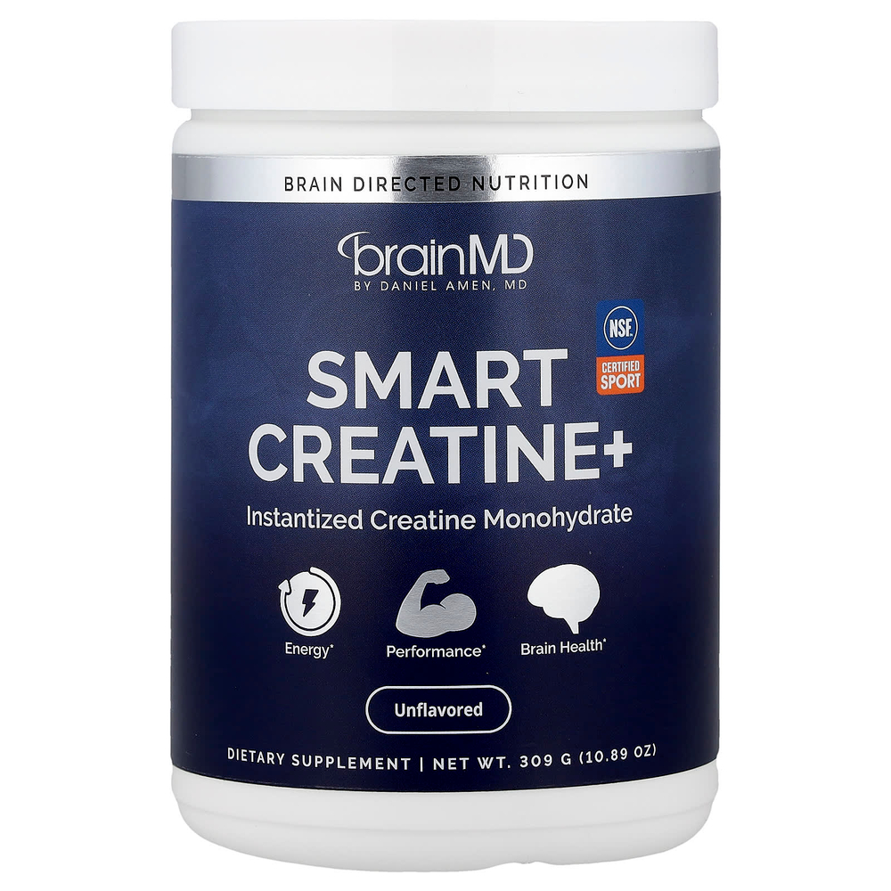 BrainMD, Smart Creatine+, без добавок, 309 г (10,89 унции)