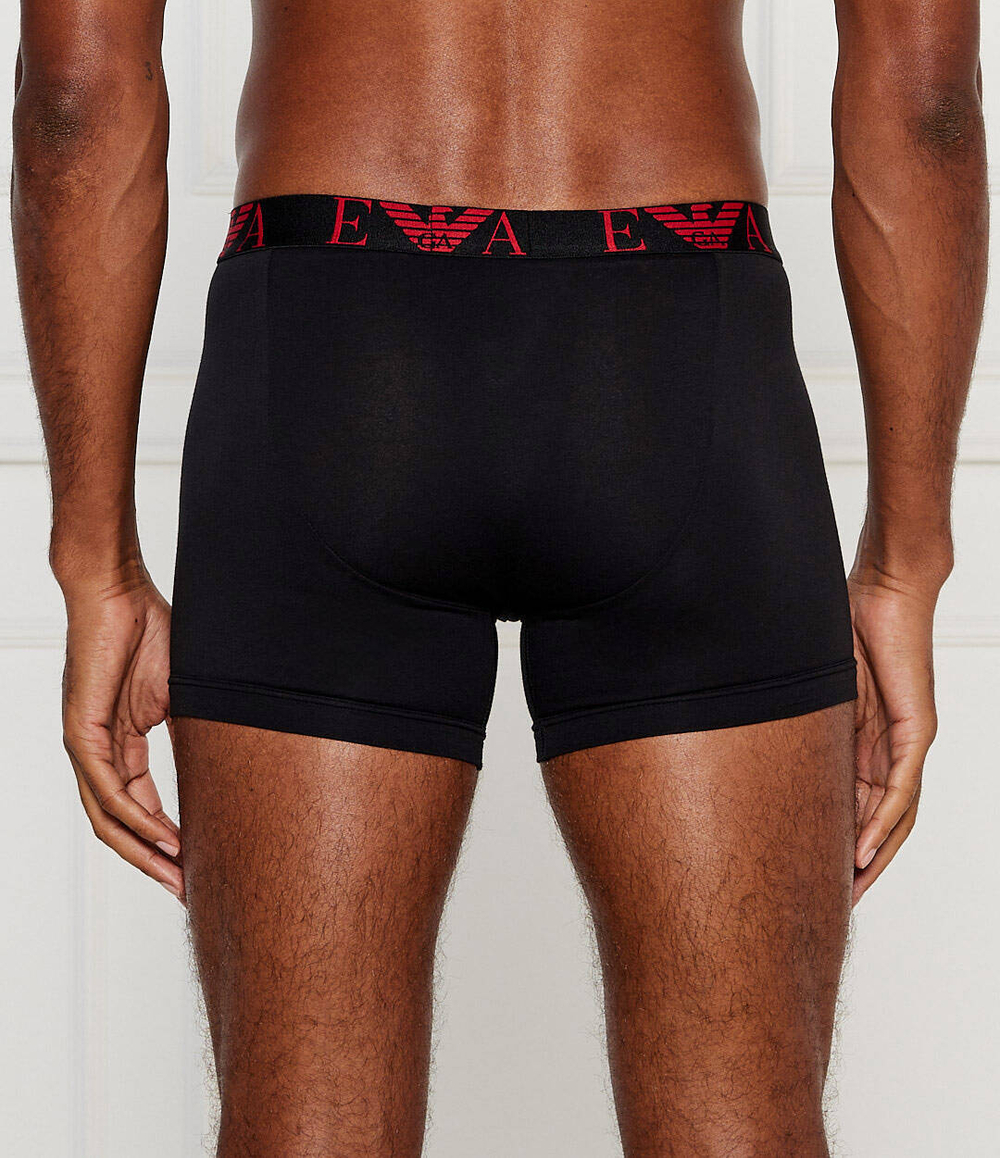 Трусики-боксеры 3шт. Emporio Armani - черный(111473 4F715)