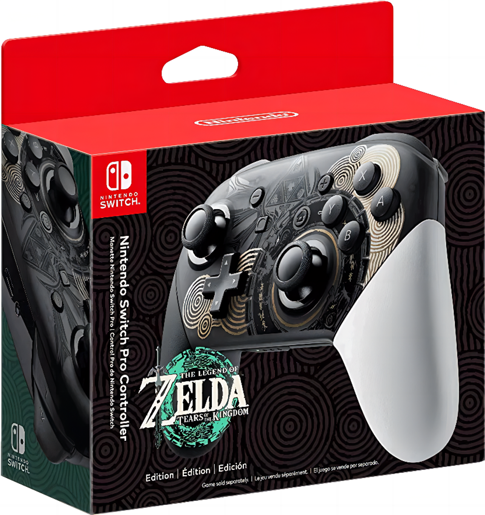 Беспроводной геймпад Pro Controller Zelda: Tears of the Kingdom Edition (Черный) для Nintendo Switch