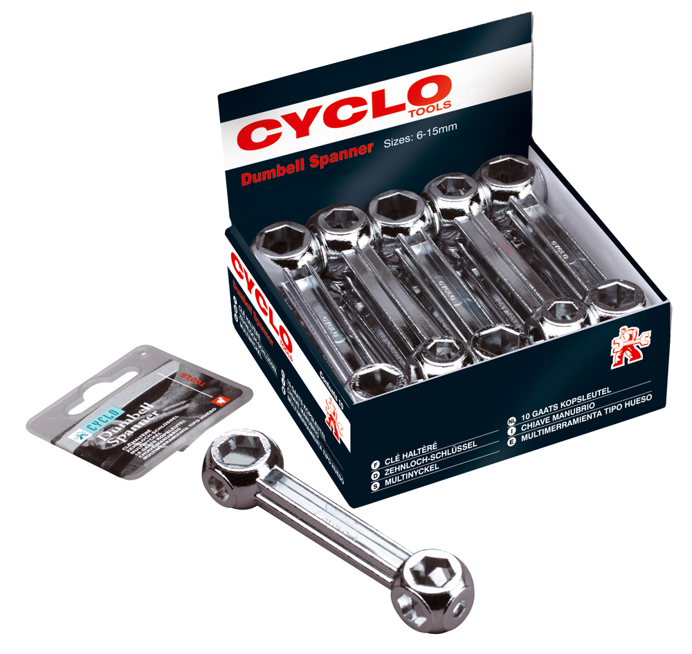 Набор "косточка" профи 10 головок хромир. сталь (10) CYCLO (Англия)