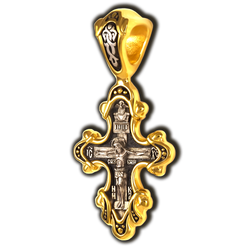 Крестик с Распятием и св. Димитрием.