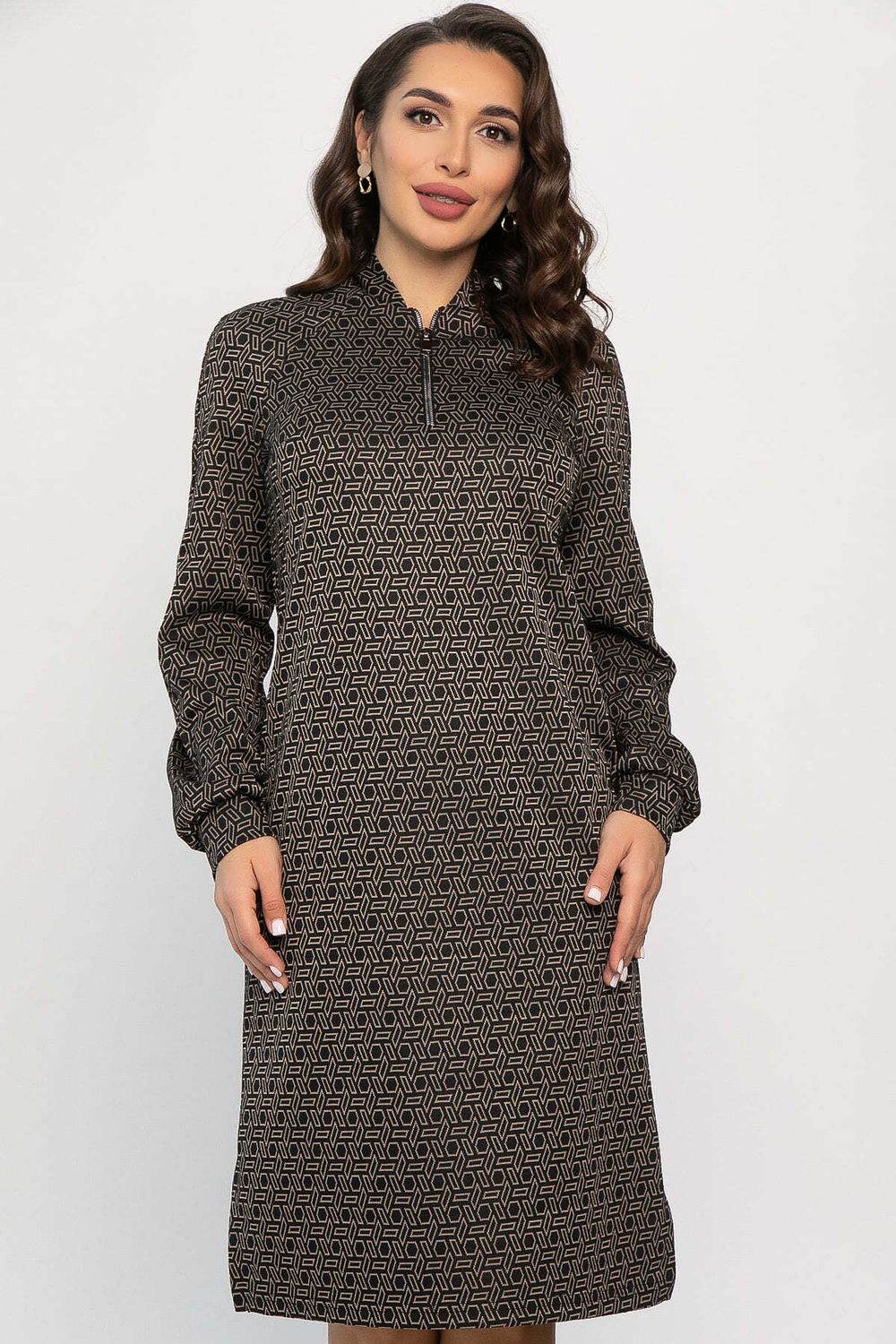 Платье Изящный образ (коричневое) П13749-19М LT Collection