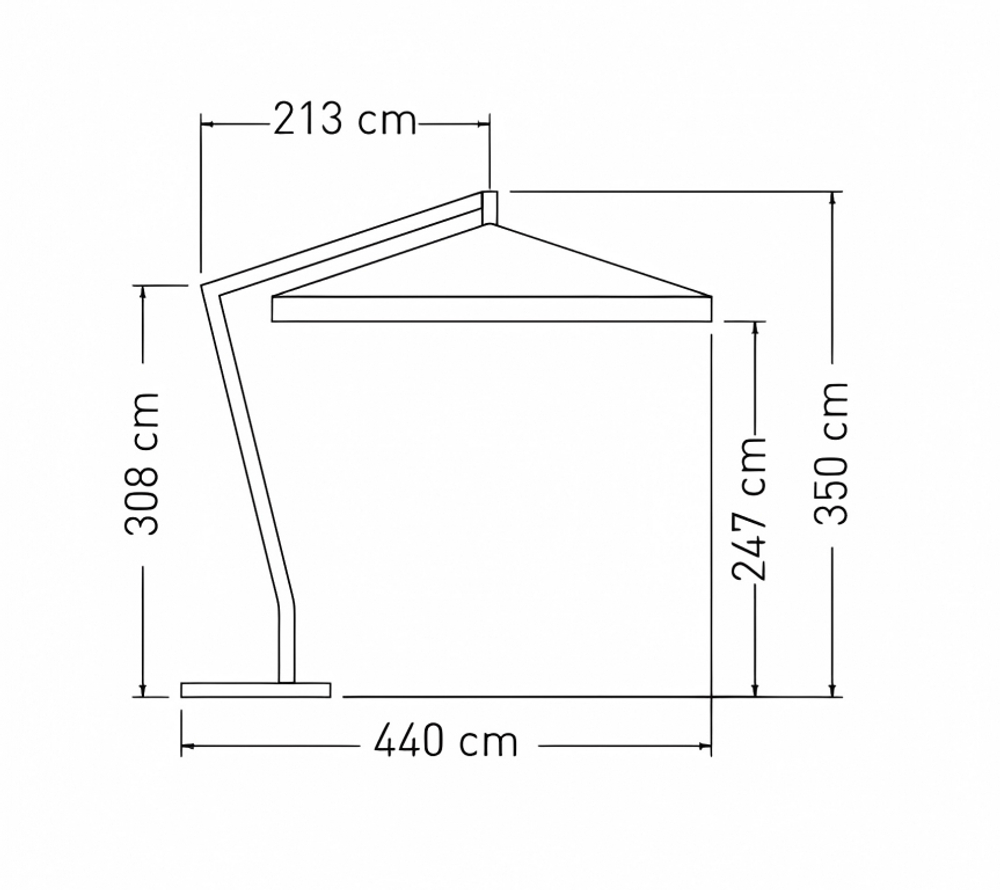 Зонт профессиональный 4х4 м Vespucci