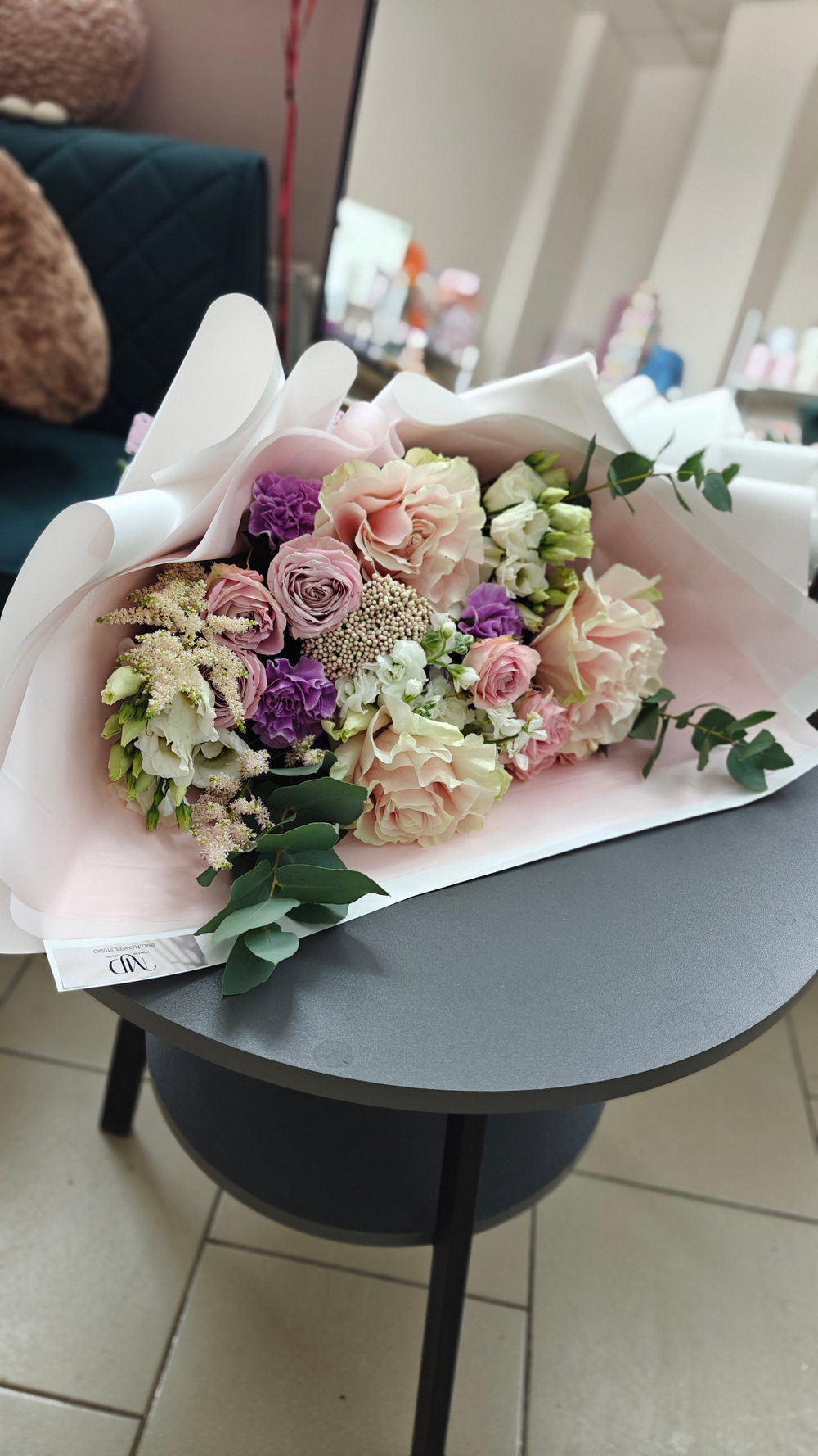 Нежный букет с французскими розами