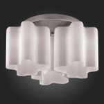 SL117.502.03 Люстра потолочная ST-Luce Серебристый/Белый с полосками E27 3*60W ONDE