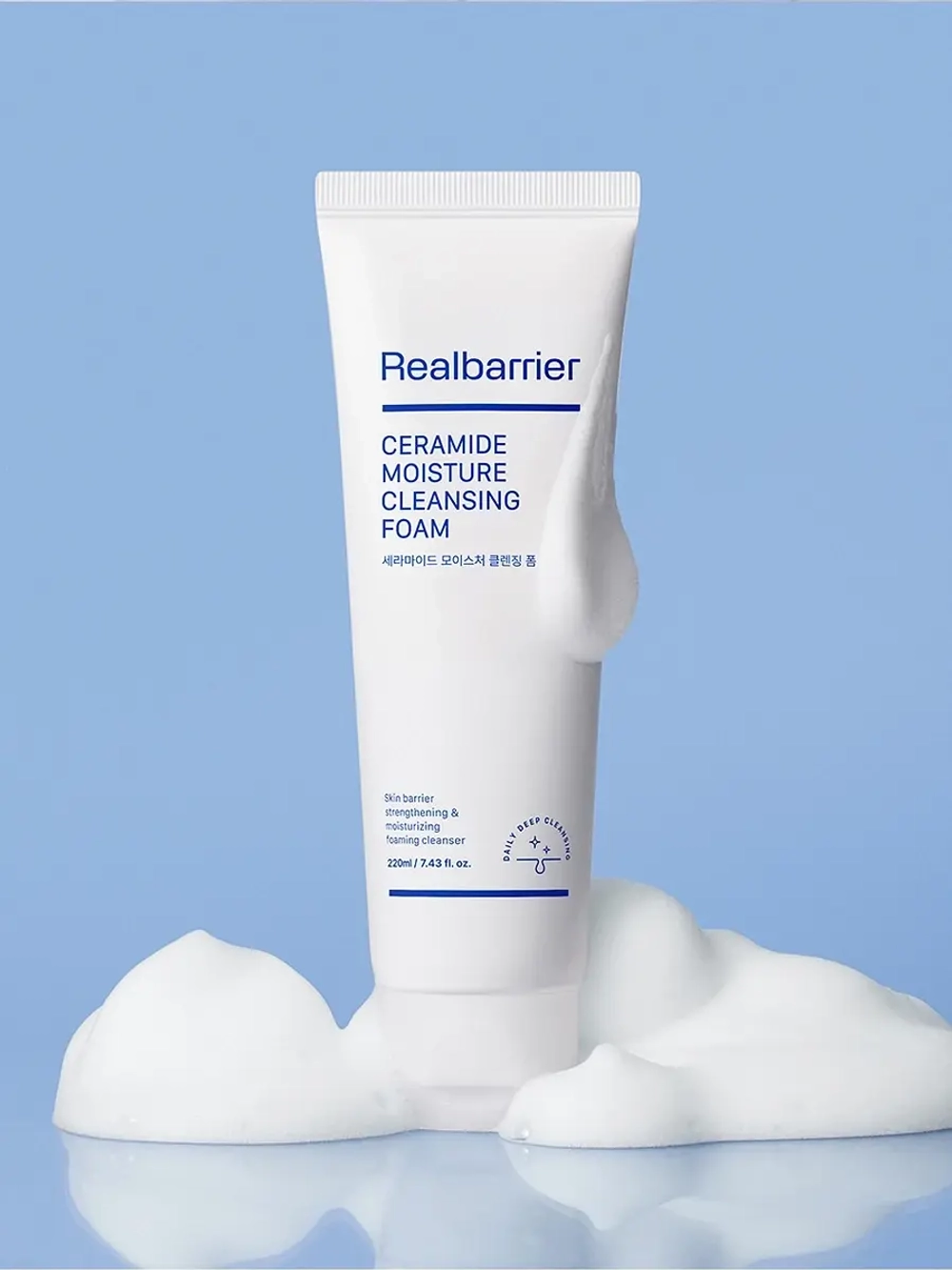 Real Barrier Кремовая очищающая пенка c керамидами Ceramide Moisture Cleansing Foam 220 мл