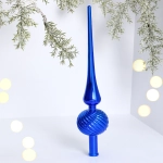 Верхушка на ёлку 25 см «Волна», Синий