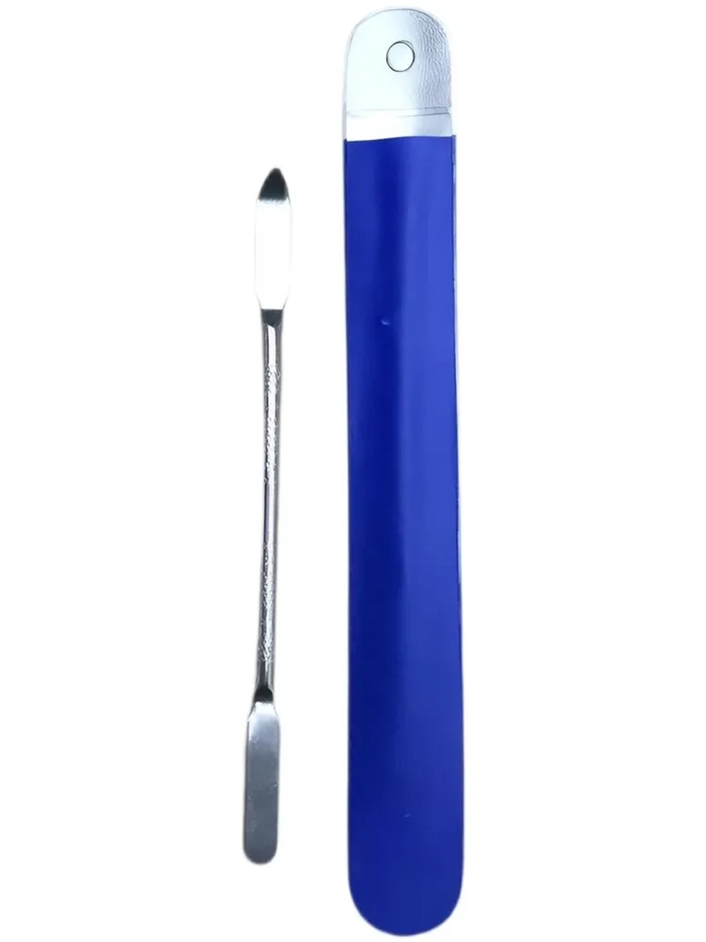 Шпатель косметический/лопатка металлическая двухсторонняя