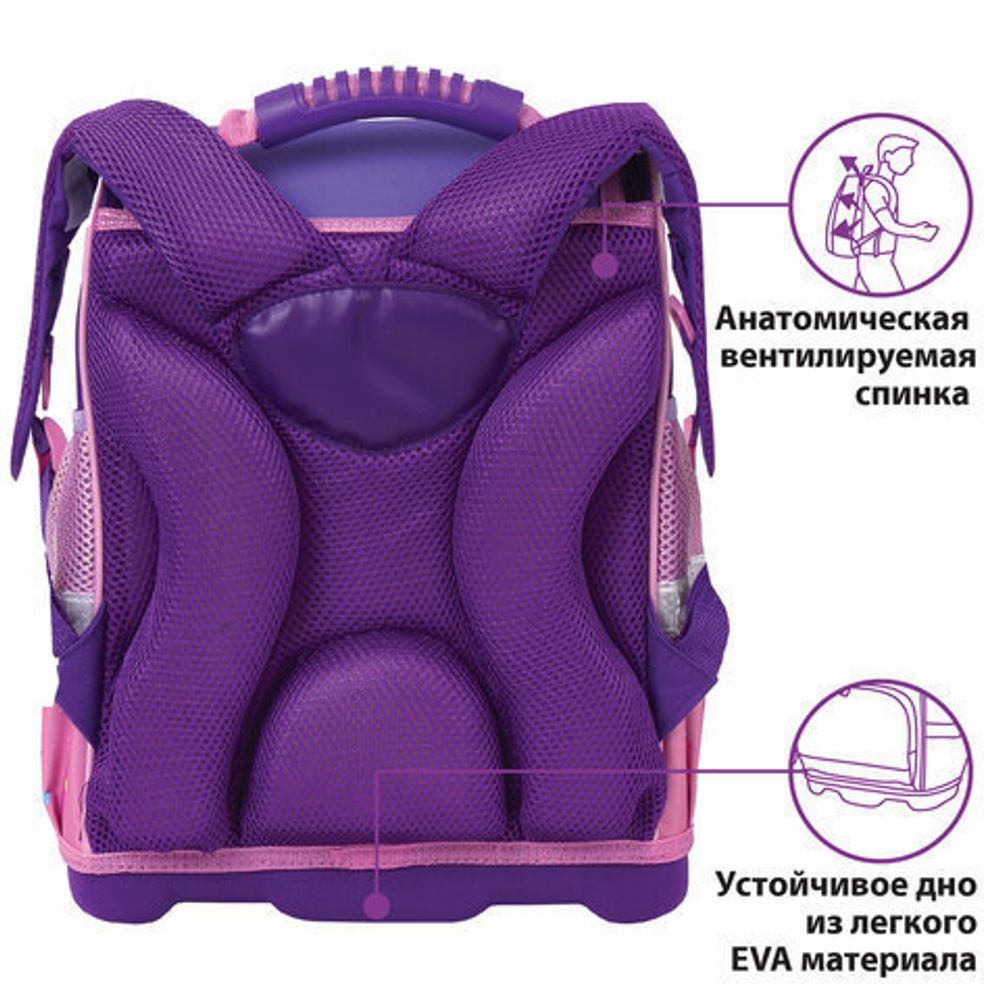 Ранец ЮНЛАНДИЯ WISE для начальной школы, Unicorn power, 37х29х15 см, 228817