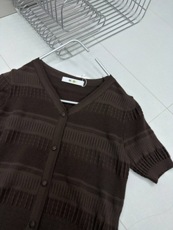 Футболка-поло женская артикул 09028 цвет "шоколад"