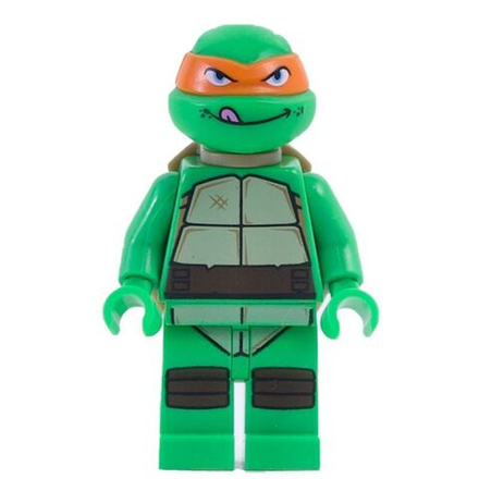 Минифигурка LEGO tnt003 Микеланджело (Другой торс)