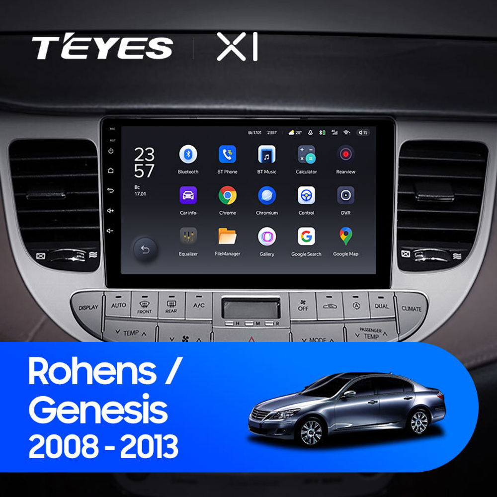 Teyes X1 9" для Hyundai Rohens Genesis 2008-2013