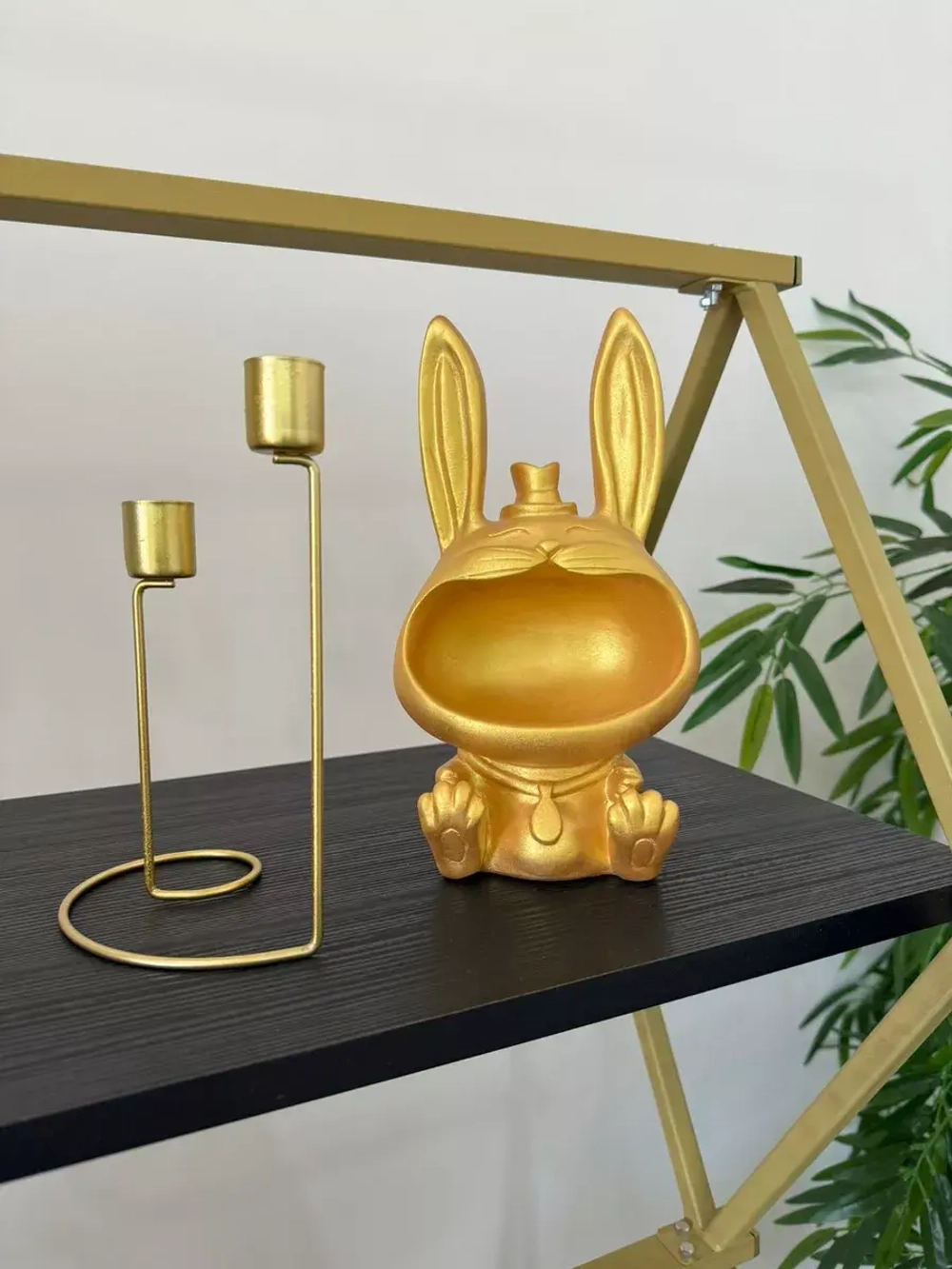 Ваза Кролик для сухоцветов и декора