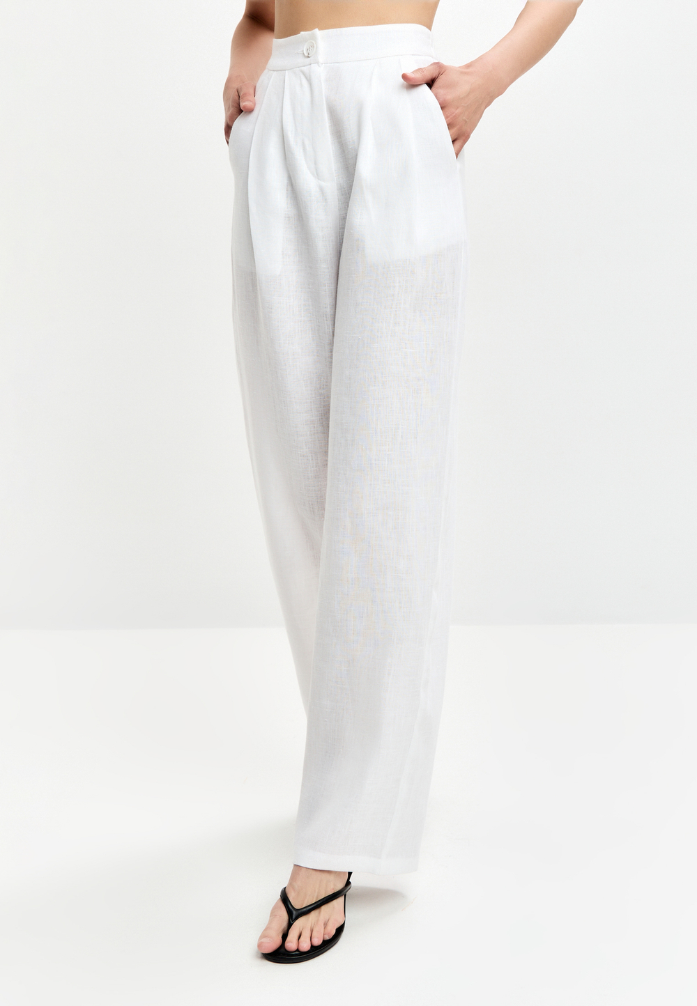 Trends Brands Base Брюки Жен 09_03_tr093_white_linen Белый