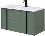 Тумба с раковиной Allen Brau Reality 90 см 1.32006.CGM олива матовый