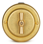 Выключатель ретро поворотный 2 кл. "Gold" VINTAGE-BRASS 30201-6 / 2 группы света