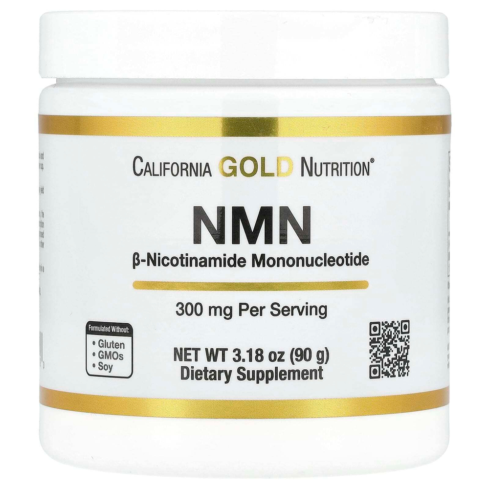 California Gold Nutrition, NMN в порошке, 90 г (3,18 унции)
