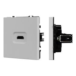 Механизм HDMI розетки SCT-NOBE-MHD1-SFPL-IS (Arlight, Никель) 061845