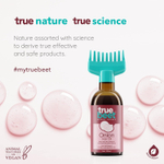 Truebeet Луковое Масло для волос с расческой для роста волос и борьбы с их выпадением, Обогащенное Маслом Черного Тмина, Экстрактом корня Базилика для мужчин и женщин | Для всех типов Волос (220 мл)
