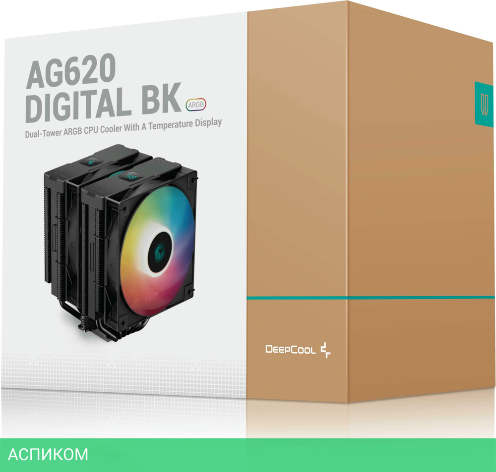 Кулер для процессора DeepCool AG620 Digital BK ARGB (R-AG620-BKADMN-G-2)
