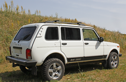 Рейлинги чёрные для Нива 4x4/Легенд (5 дв)