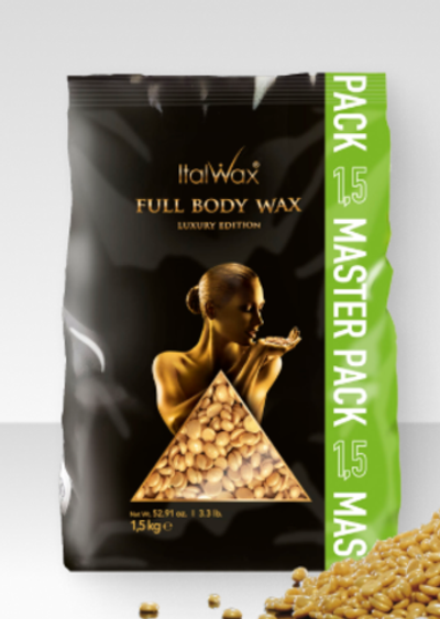 ITALWAX воск пленочный FULL BODY WAX 1,5 кг гранулы MASTER PACK + ПОДАРОК ЧЗ