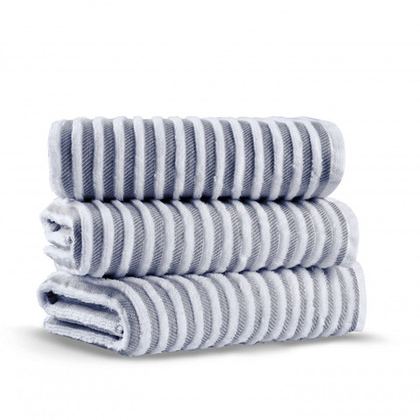 Полотенце 50x90 L'appartement Terry Stripe white/navy белый/синий