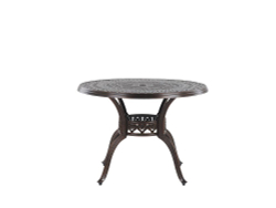 Стол круглый из литого алюминия ОРХИДЕЯ «ORCHID» D80 арт.6077