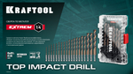 KRAFTOOL НЕХ-1/4″, d 3.5 х 79 мм, сверло по металлу для винтовёртов и шуруповертов IMPACT READY (29652-3.5)