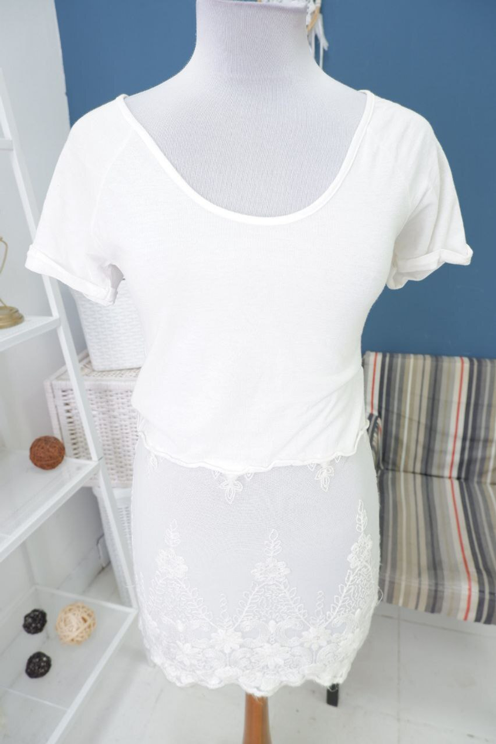 Туника Le Streghe с кружевом 42 размер, новая