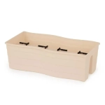 Кашпо на перила 585х200 большое (бежевый)