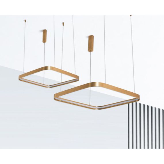 Подвесной светодиодный светильник Italline IT013-6024 gold 3000K
