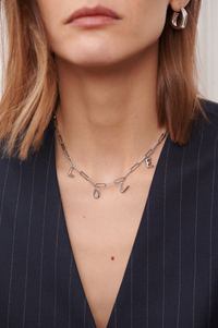 Колье Цепь Love