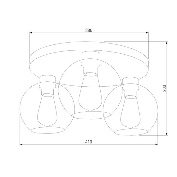 Потолочная люстра TK Lighting 2776 Cubus Graphite