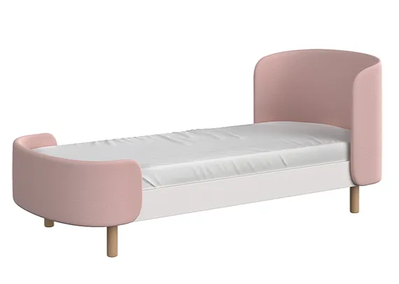 Кровать KIDI Soft для детей от 3 до 7 лет (розовый)