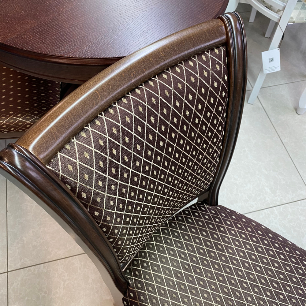 Стул СМ 10 (бук/тон орех с патиной, ткань 180А)