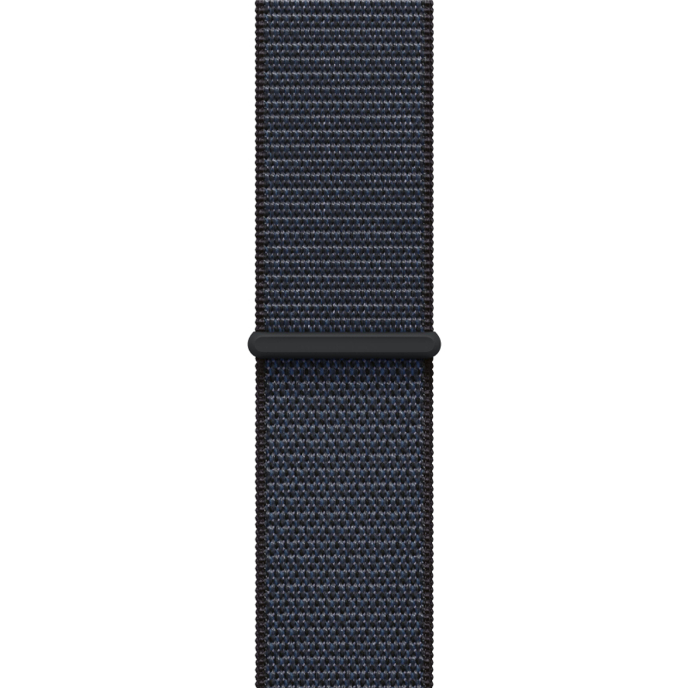 Часы Apple Watch SE, 44 мм, алюминий цвета «тёмная ночь», браслет Sport Loop чернильного цвета (2024)