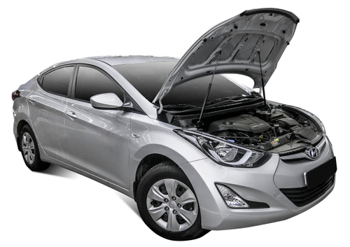 Газовые упоры капота АвтоУпор для Hyundai Elantra V MD рестайлинг 2013-2016, 2 шт., UHYELA011